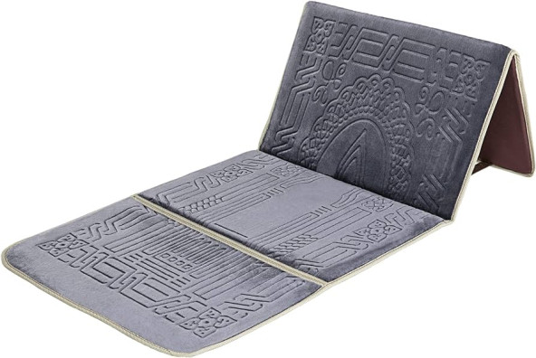 Padded backrest prayer mat