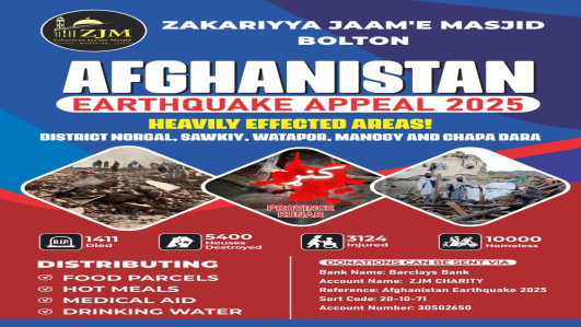 Afghanistan Earthquake Appeal 2025